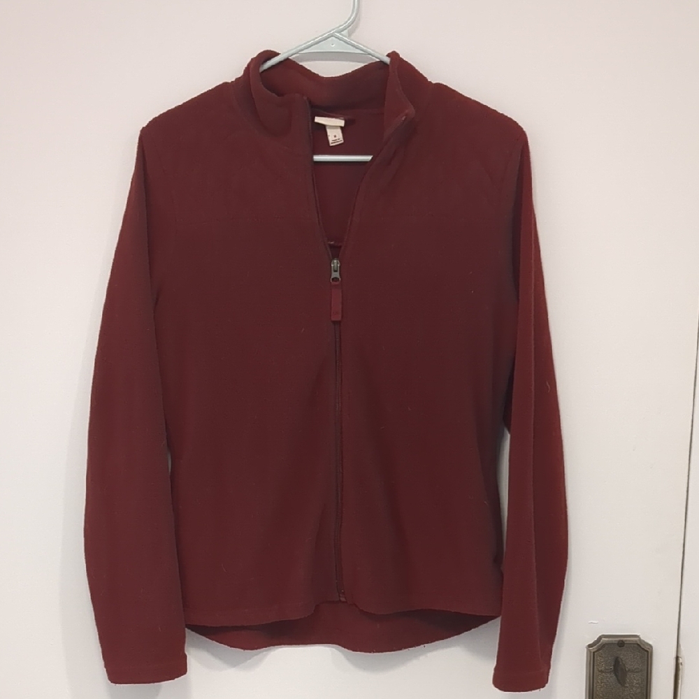 Merona Women's Deep Red Zip-Up Jacket